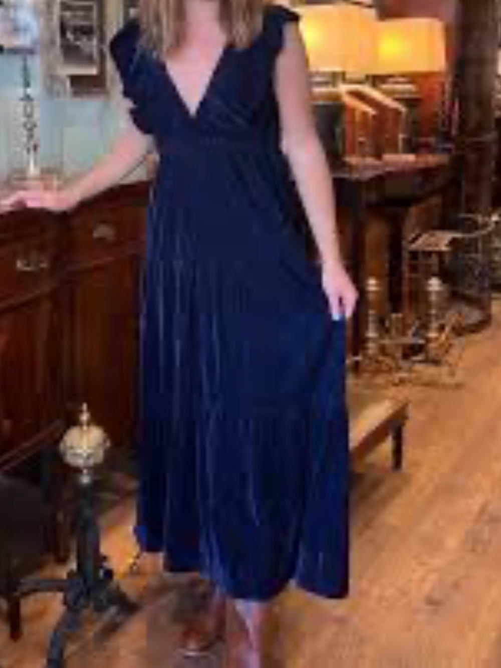 Madison Mathews XS The savannah dress velvet